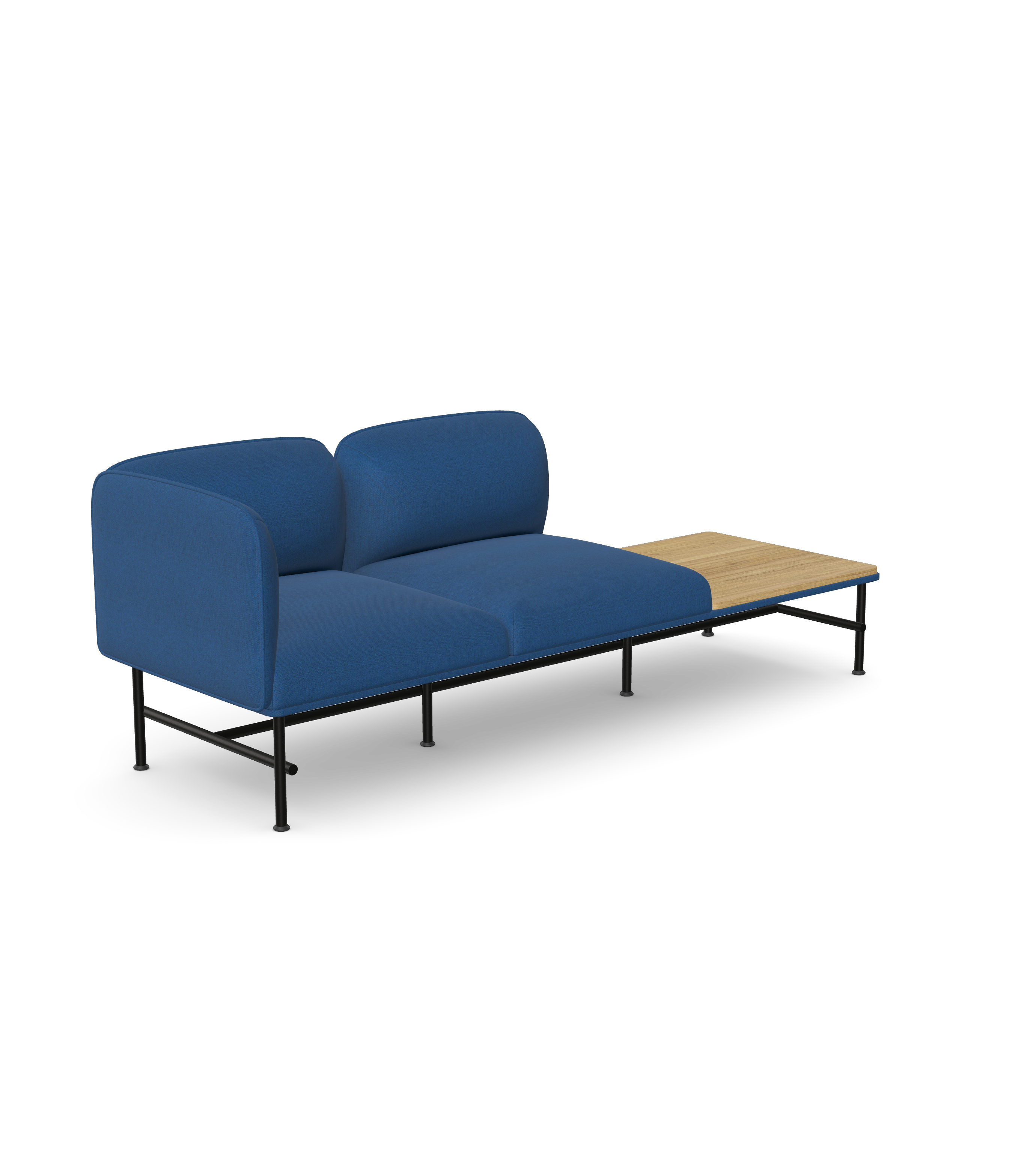 Nebula NB-331-R-T3 Two Seater Sofa with Side Table and Armrest