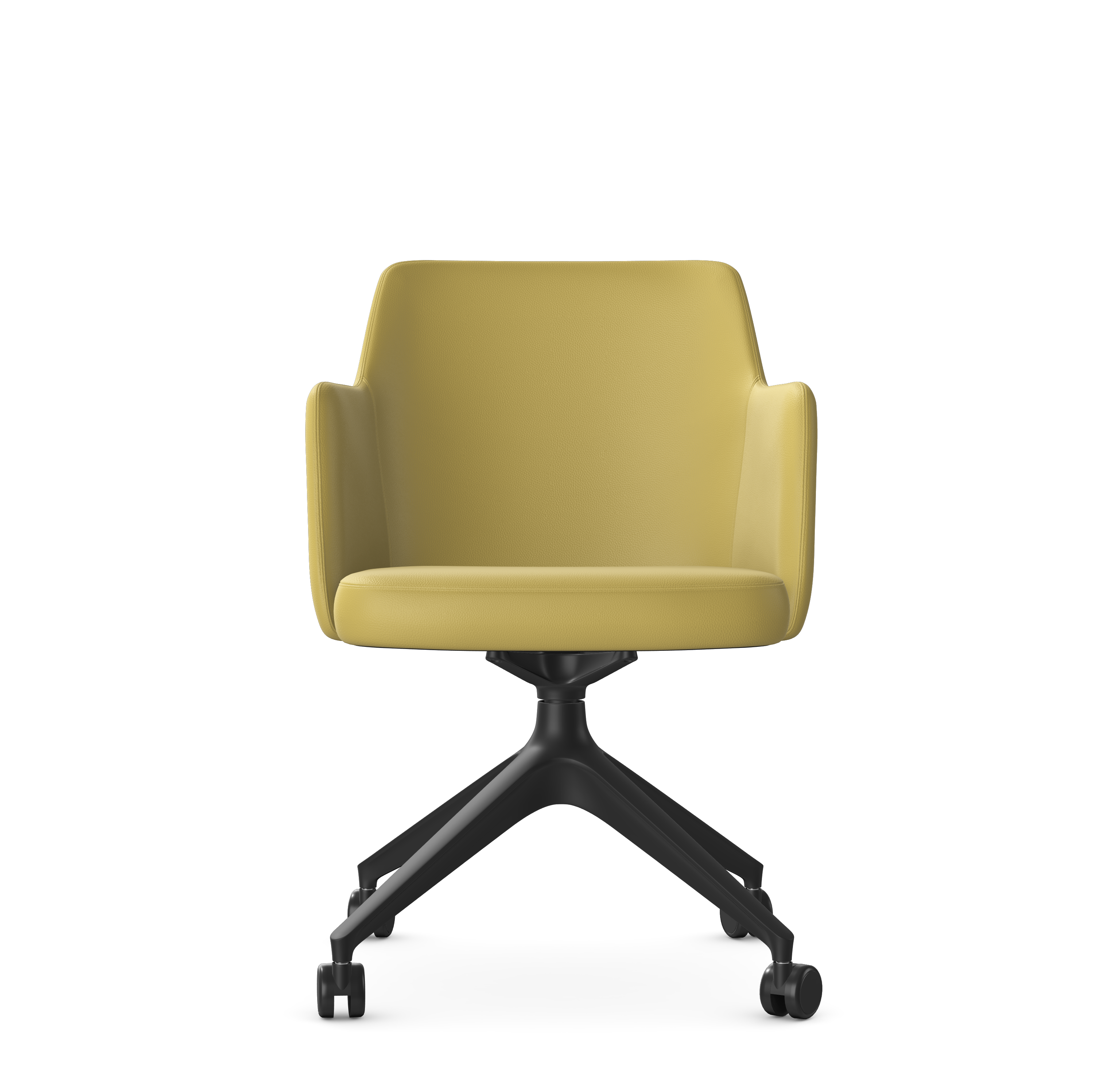 Yellow Swivel Armchair KB-NOMA-BR / BS-KYLIE