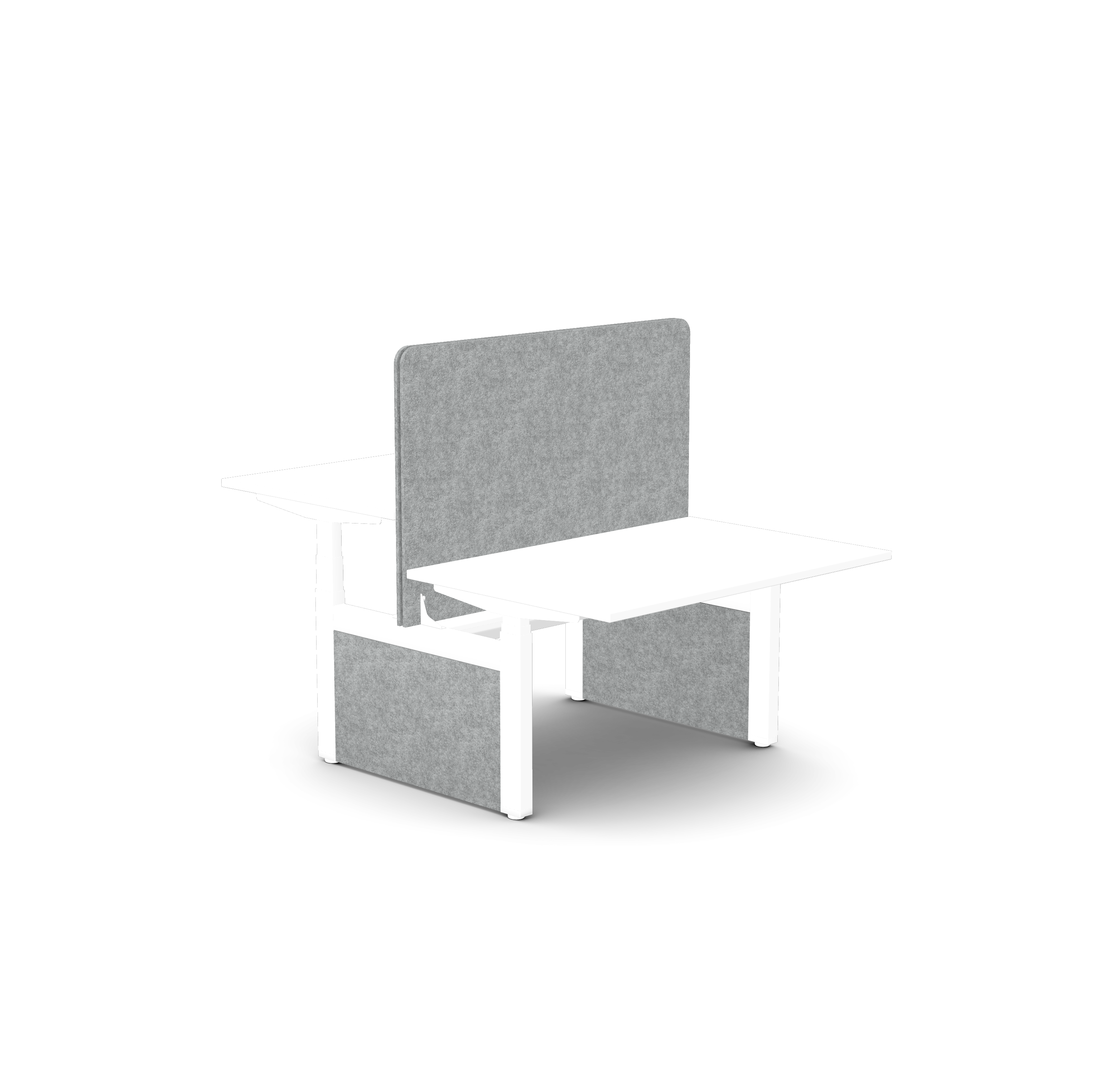 Leap Bench Desk Mounted Privacy Screen | 1200 - 1800 mm (W)