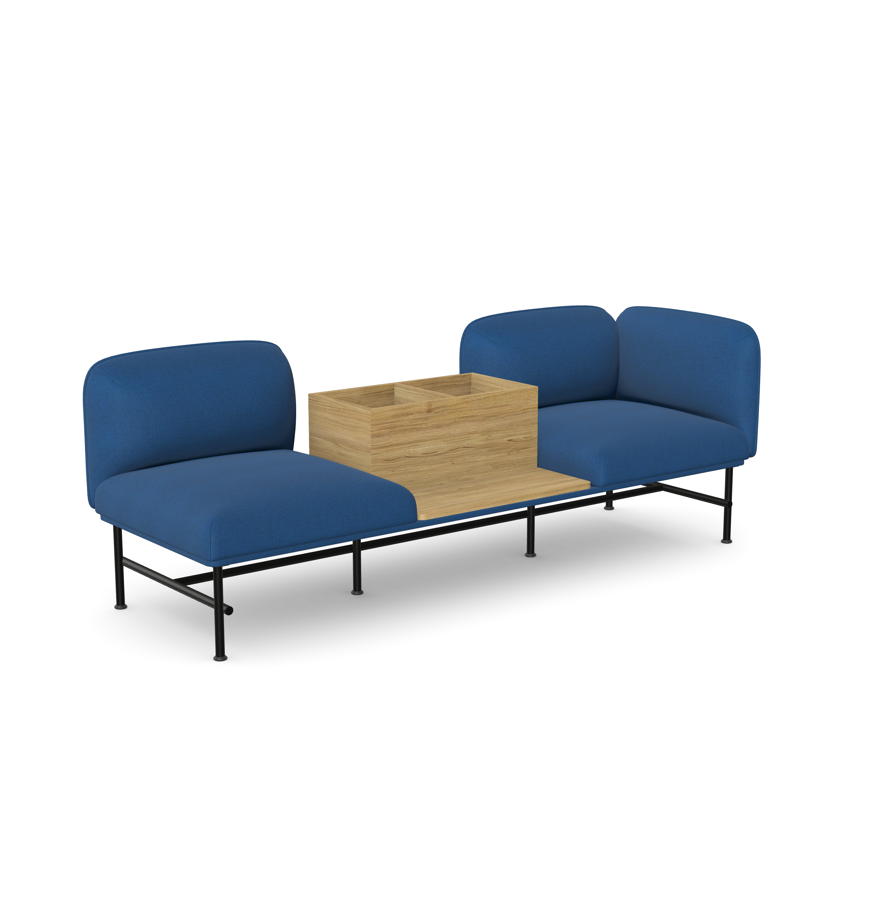 Nebula NB-331-L-T2-FL Two Seater with Middle Table