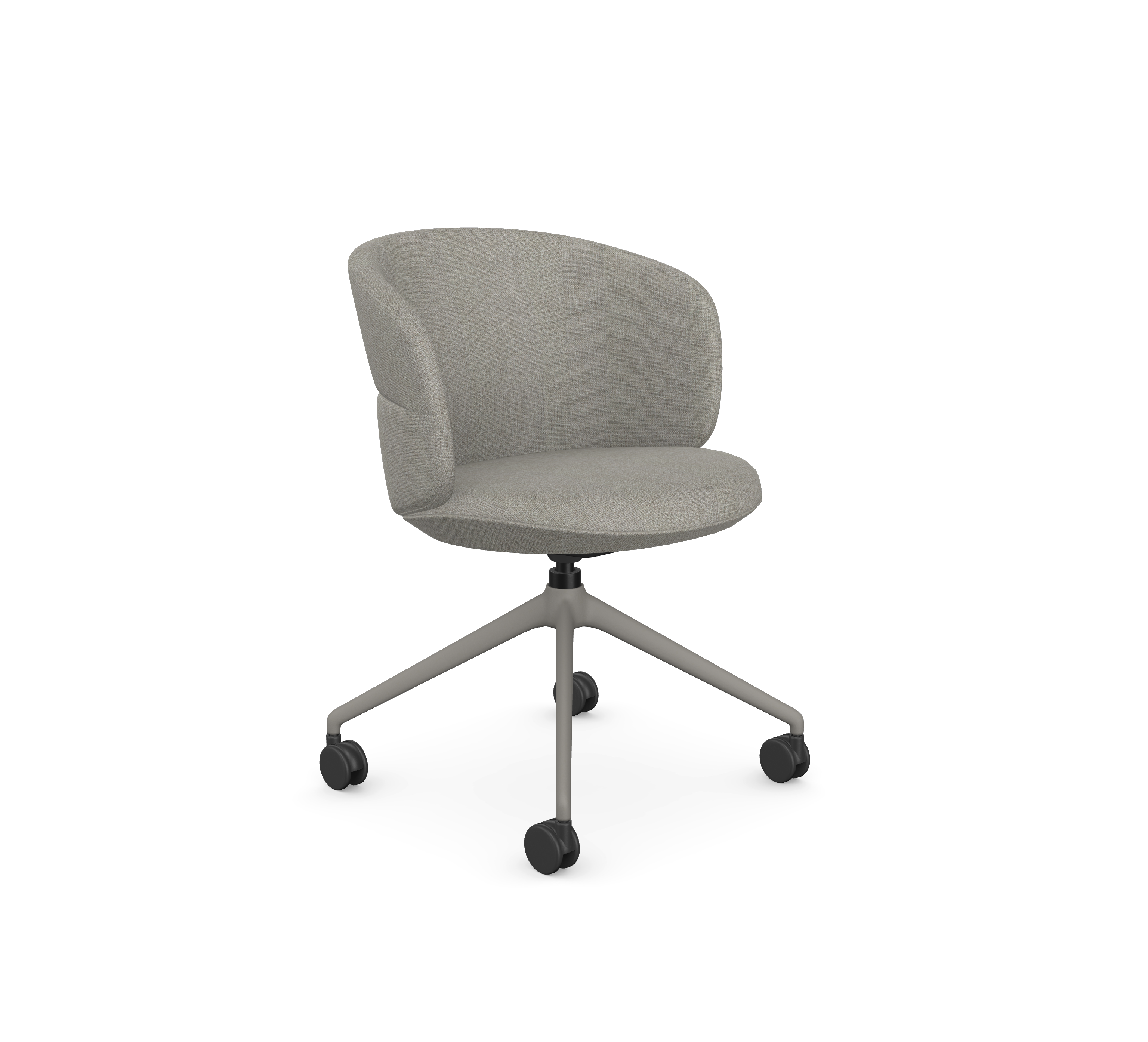Ekori Chair - 4-arm swivel fixed-height base, caster wheel