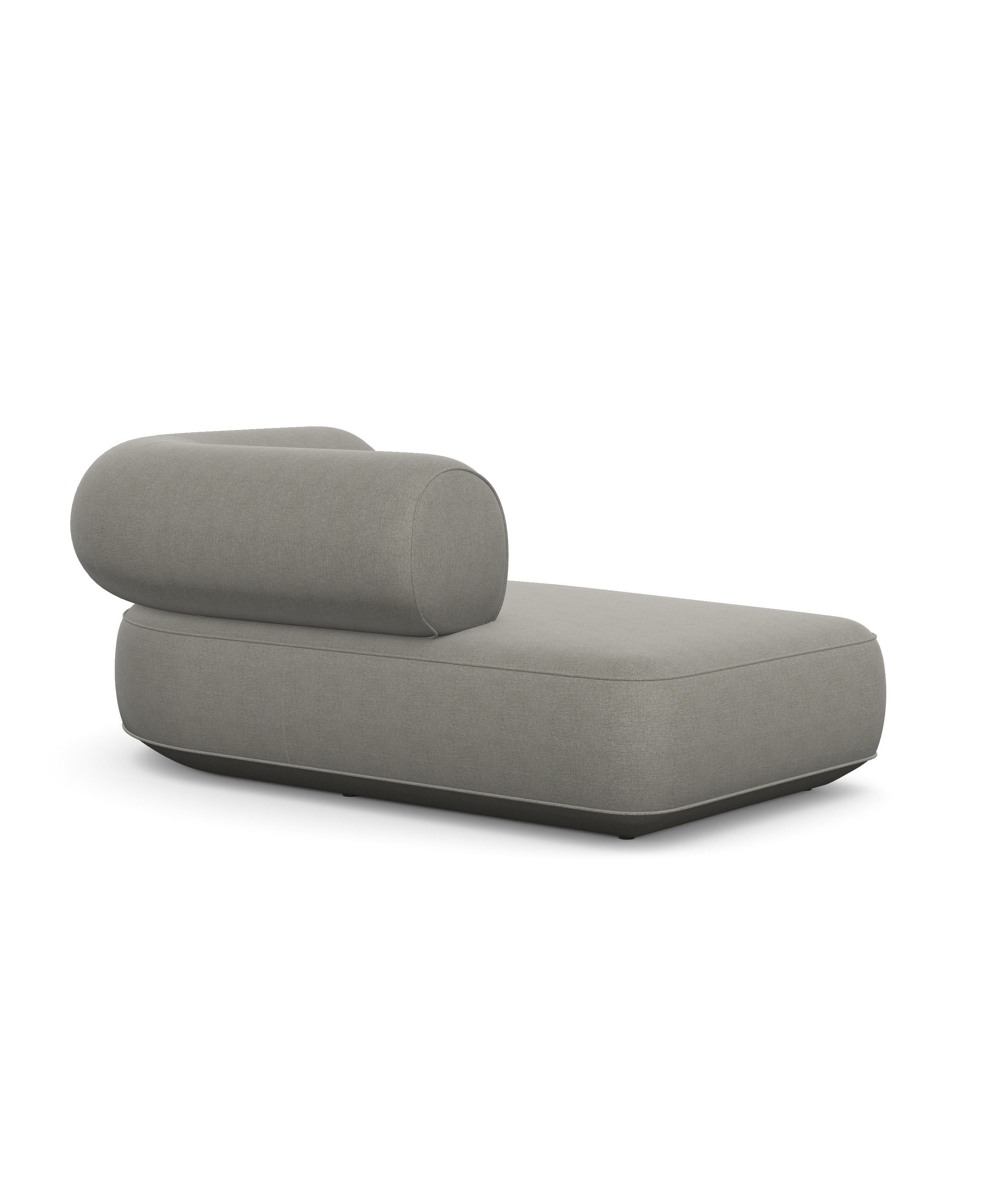 Daaz - Upholstered Lounge Ottoman with Backrest