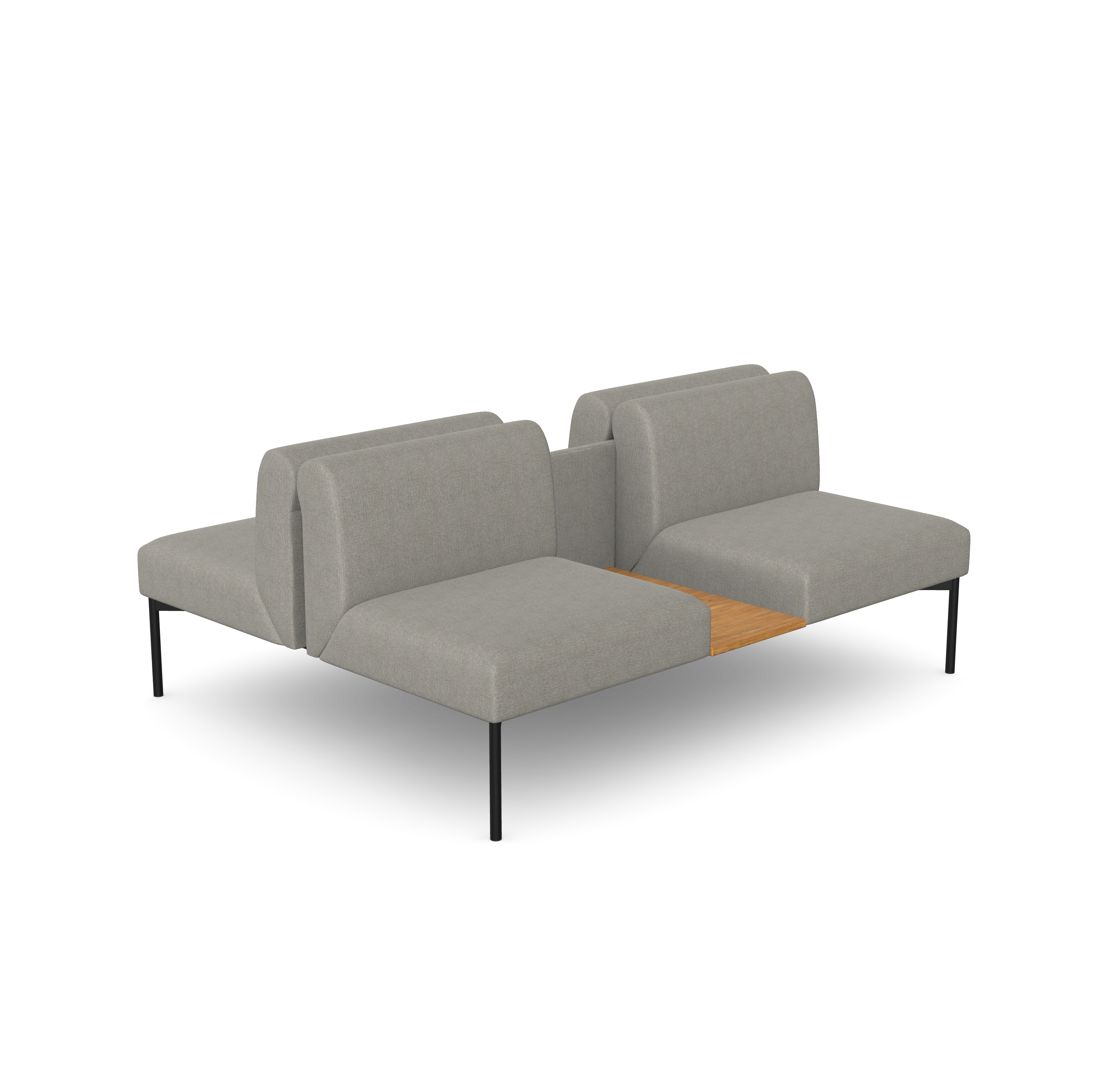 Sona 2,5 Double Seater with Middle Table