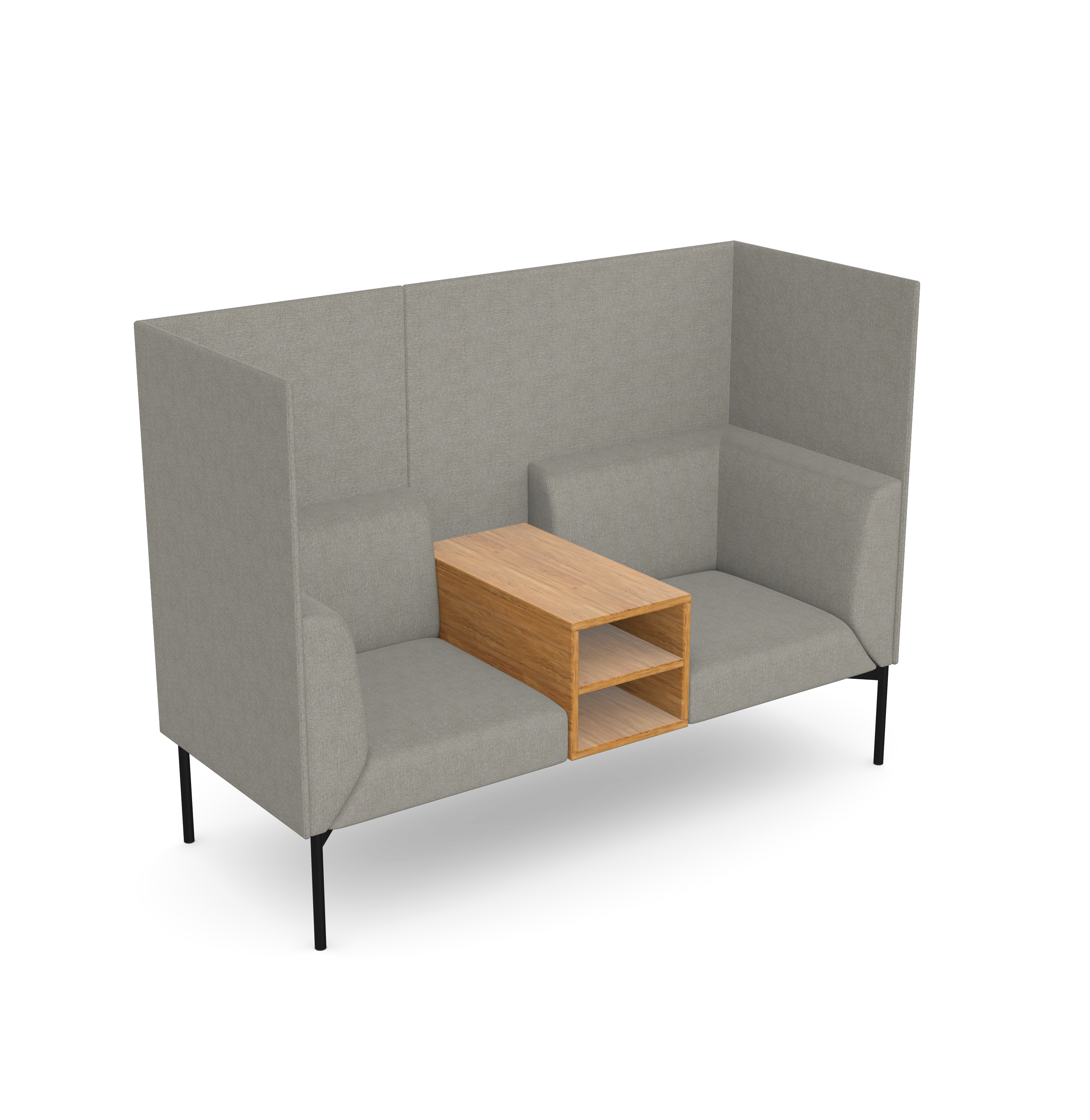 Sona 2,5 Seater with Mini Middle Table and Private High Side Screens 2