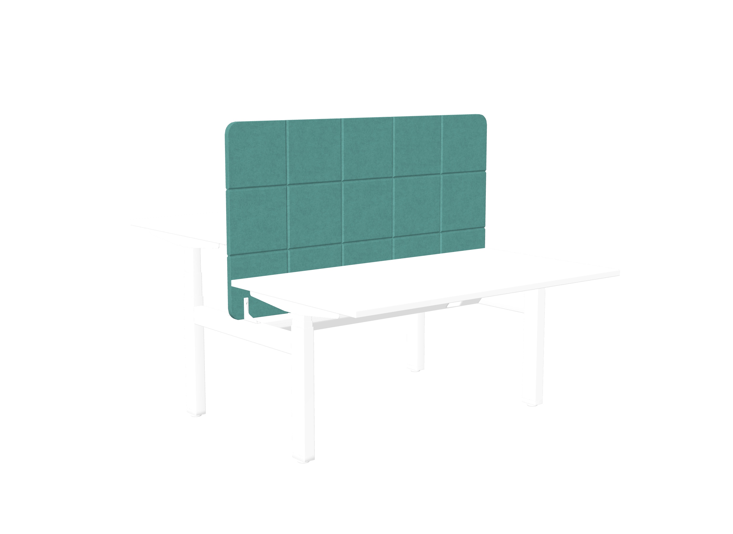 Koala Leap Bench Desk Mounted Screen - Acoustic Panel and Space Divider