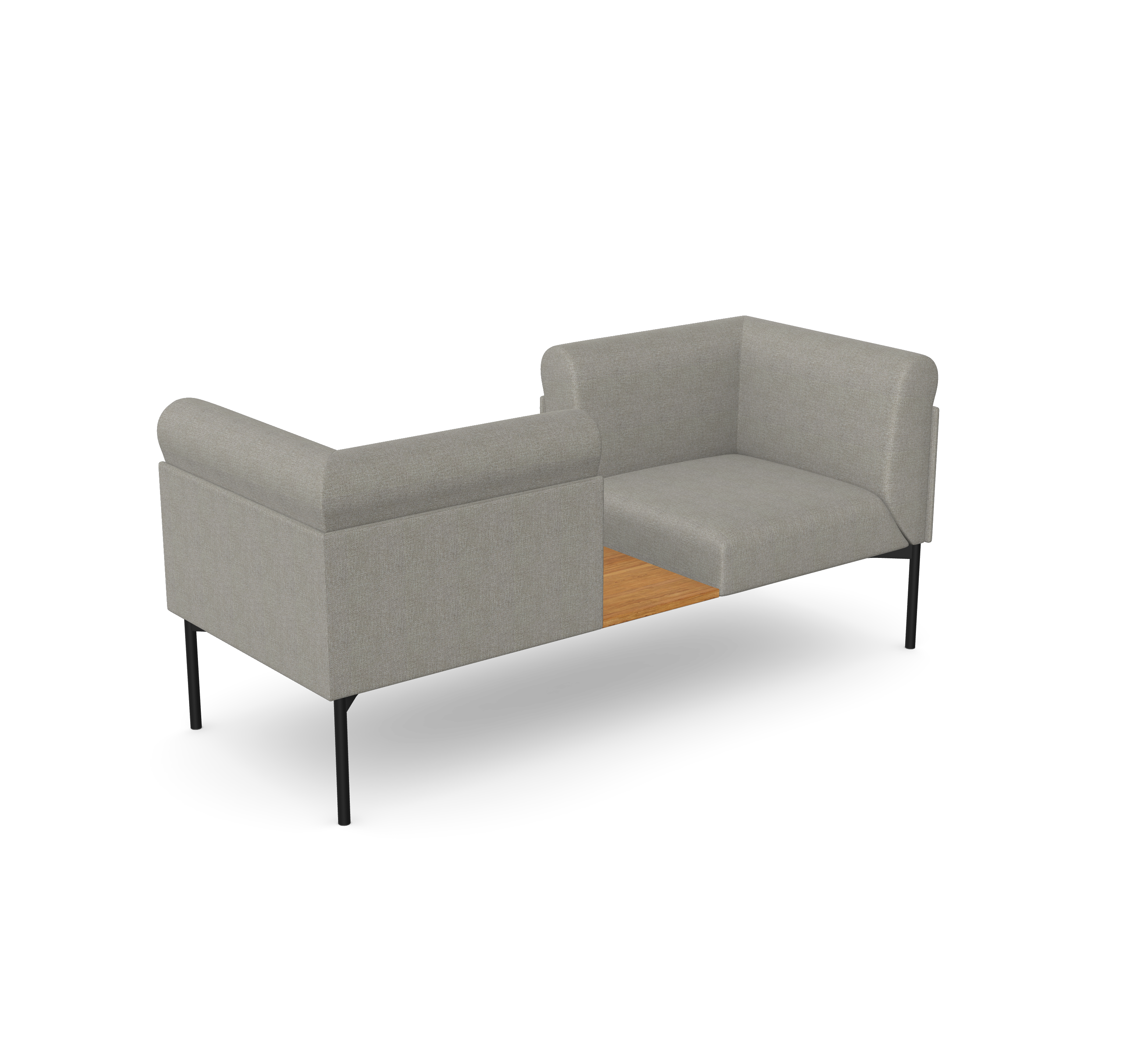Sona 2,5 Double Seater with Middle Table and Armrests