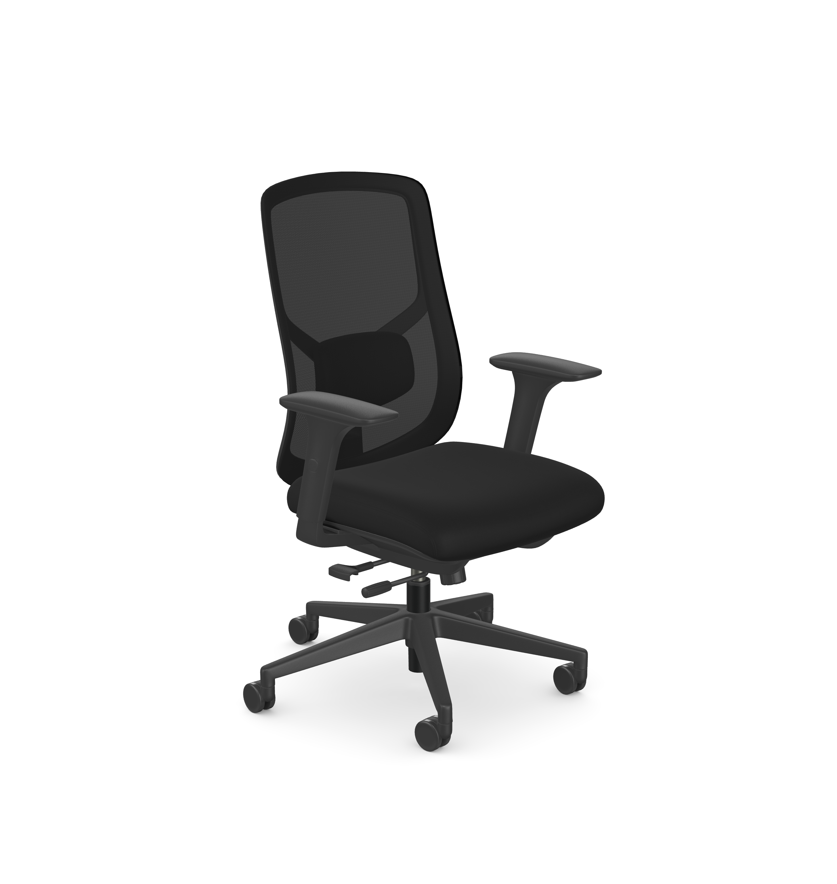 X.66 - Black Ergonomic Office Chair with Mesh Back