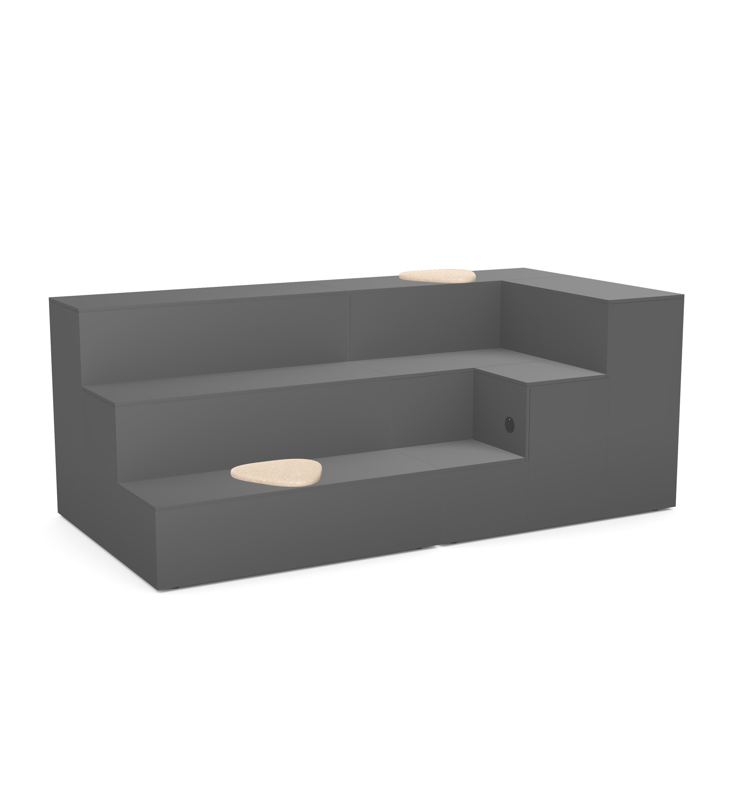 Podium - Seating Configuration System 1 with Cushions and Cable Portals