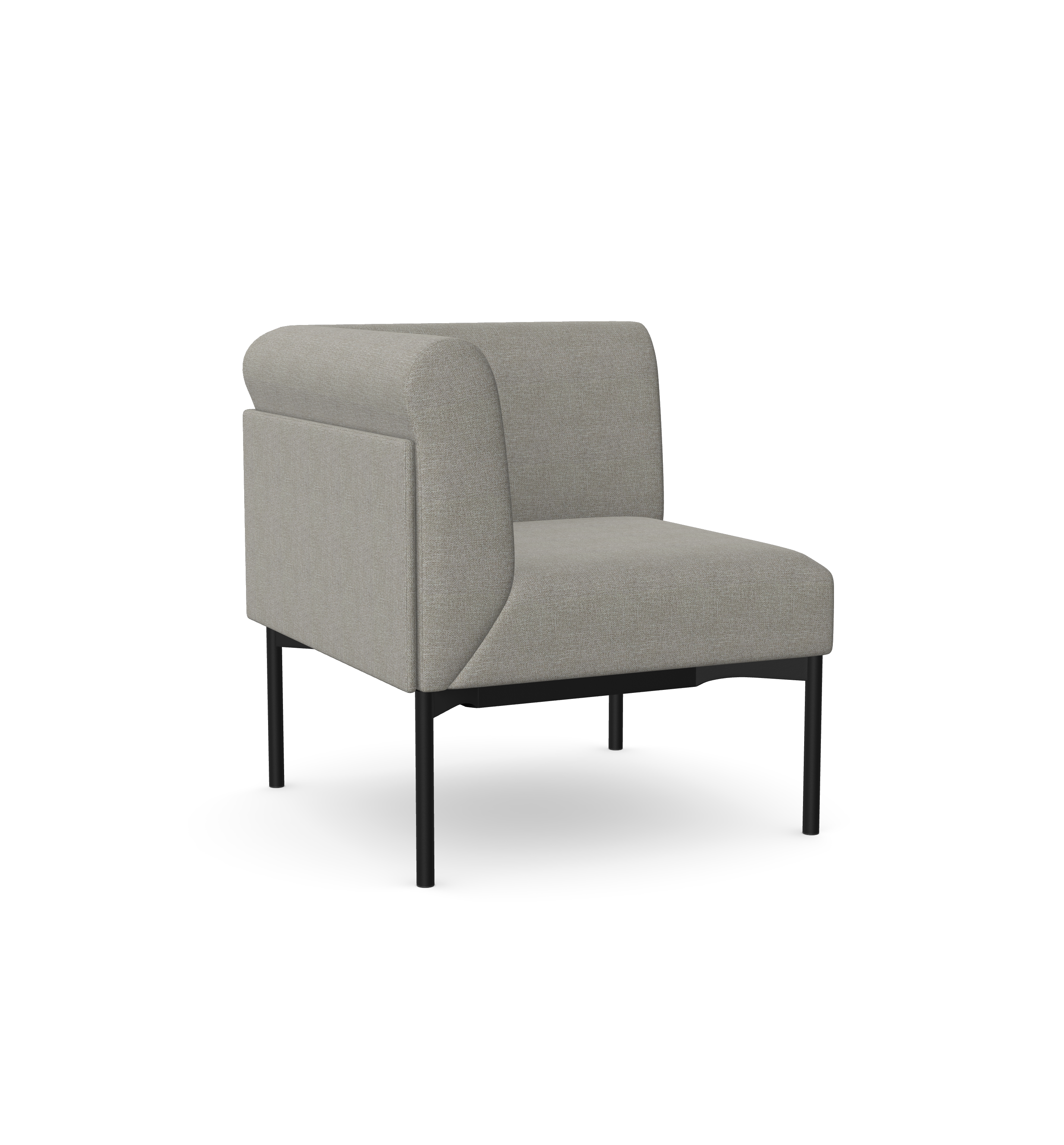Sona Corner Side Upholstered Lounge Chair