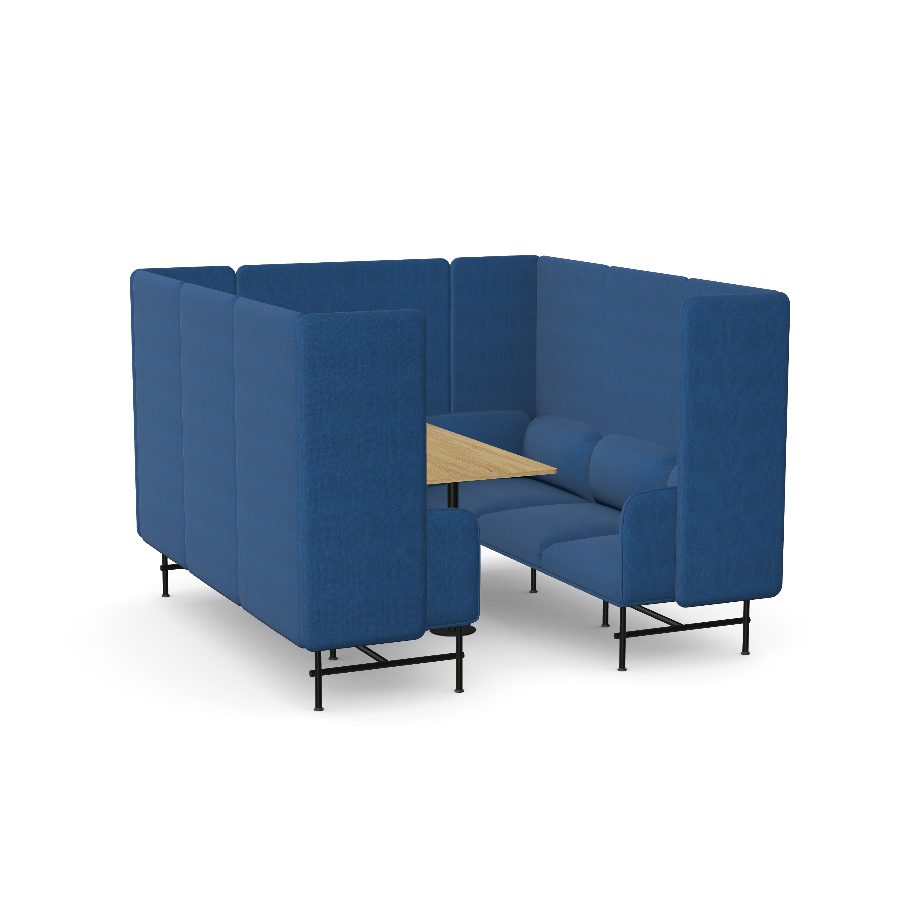Nebula Booth - Private Meeting Booth with 2 Sofas and 1 Middle Table
