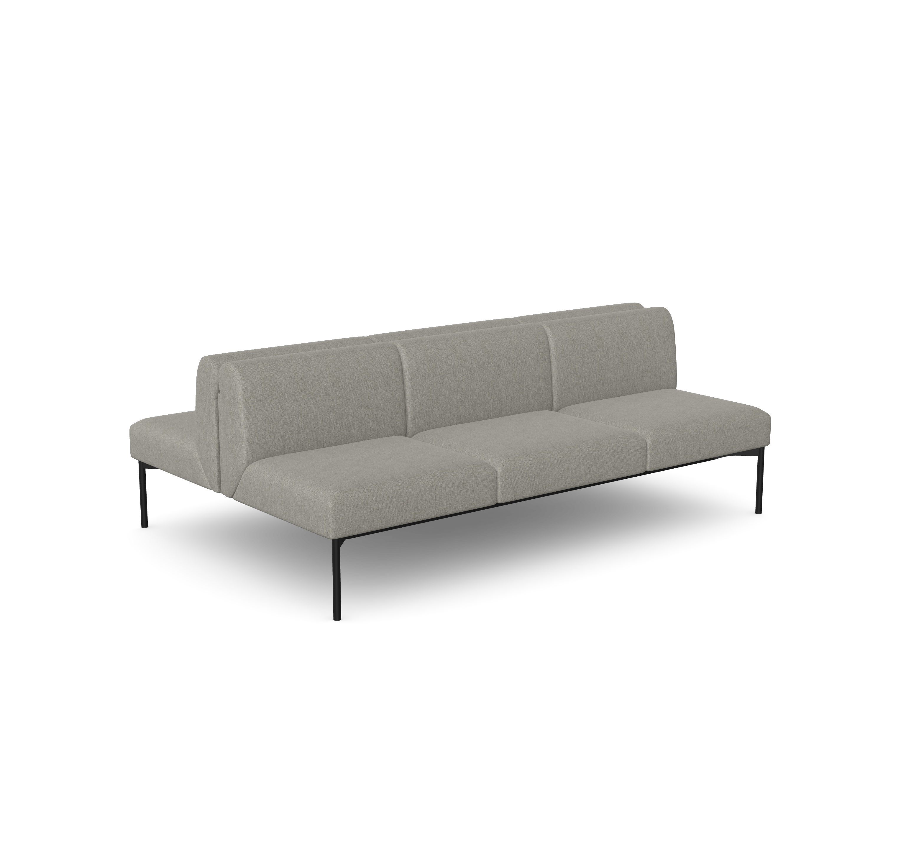 Sona 3 Upholstered Seater - Facing two Sides - no Arms