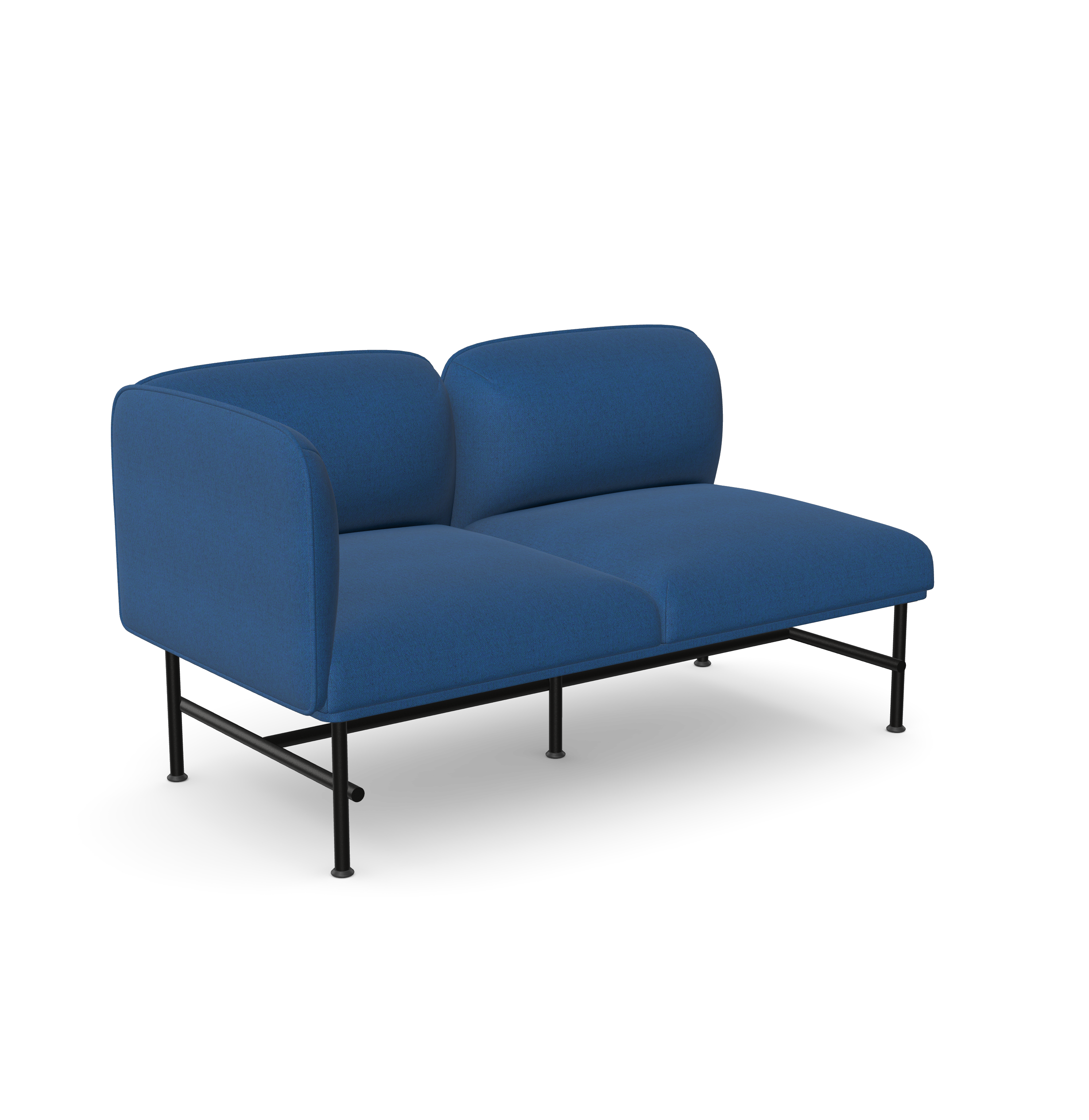 Nebula NB-321-R - Upholstered 2 Seater Sofa with Right Armrest